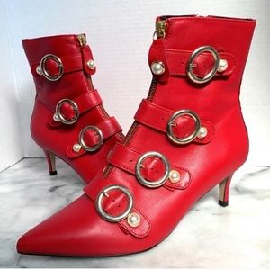 carvela red boots